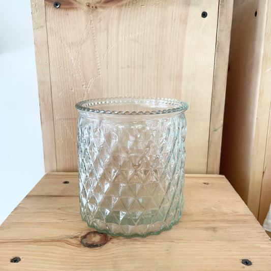 Bevelled Glass Vase