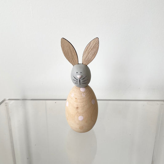 Wooden bunny figurine