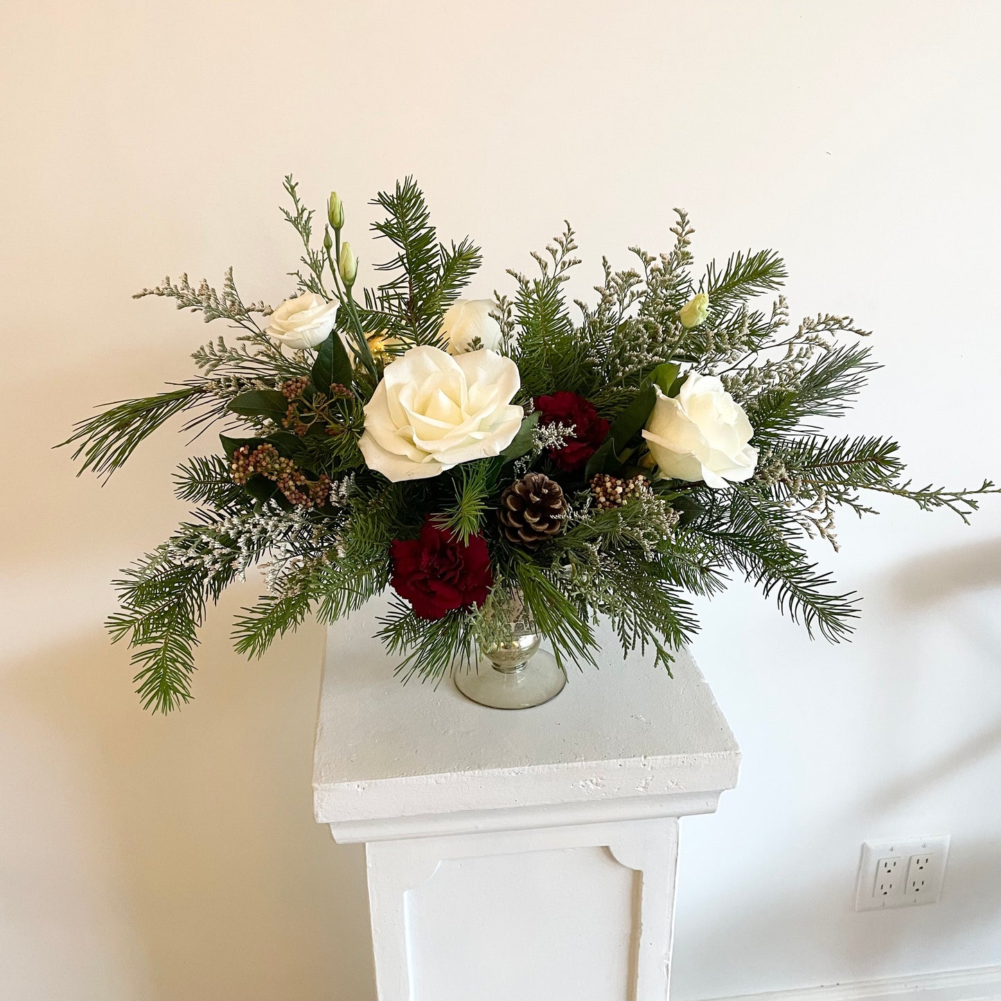 Holiday compote arrangement