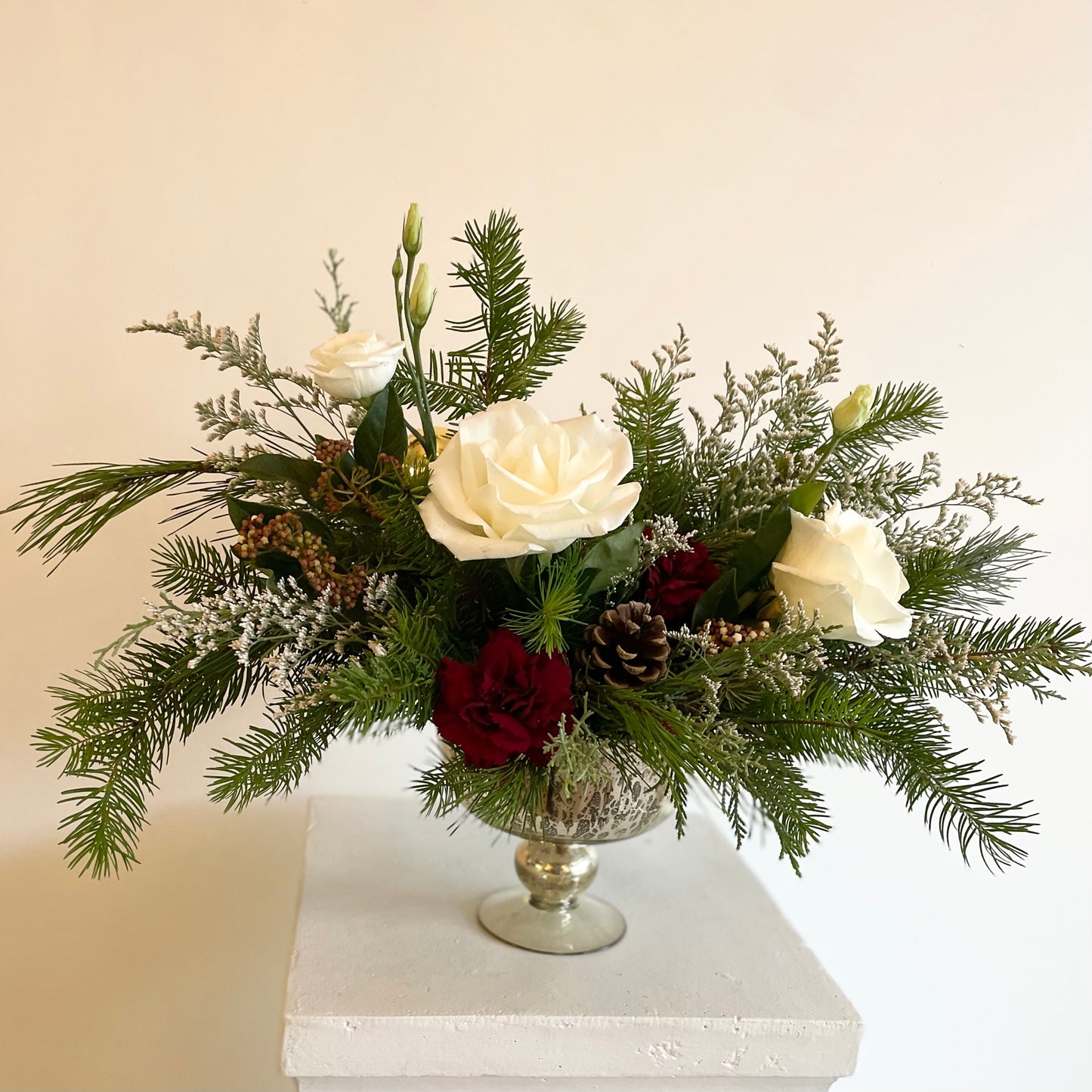 Holiday compote arrangement