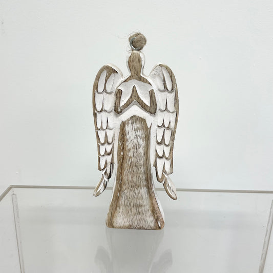 Angel wood ornament